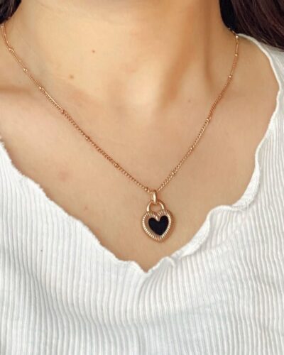 REVERSIBLE HEART NECKLACE