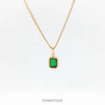 CUBID EMERALD NECKLACE
