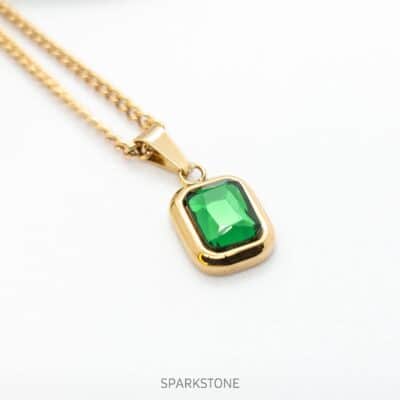 CUBID EMERALD NECKLACE