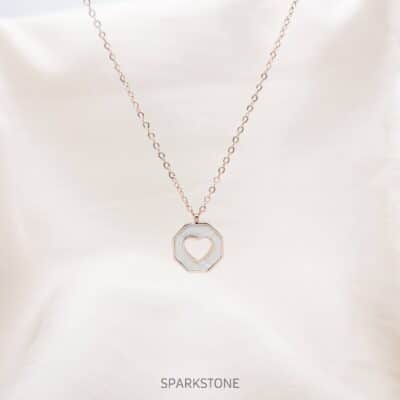 Hexagonal Love Pendant - Image 2
