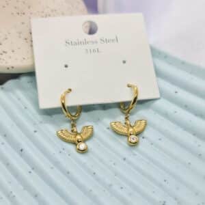 Golden Pheonix Earrings