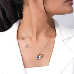 Evil Eye Minimal Necklace