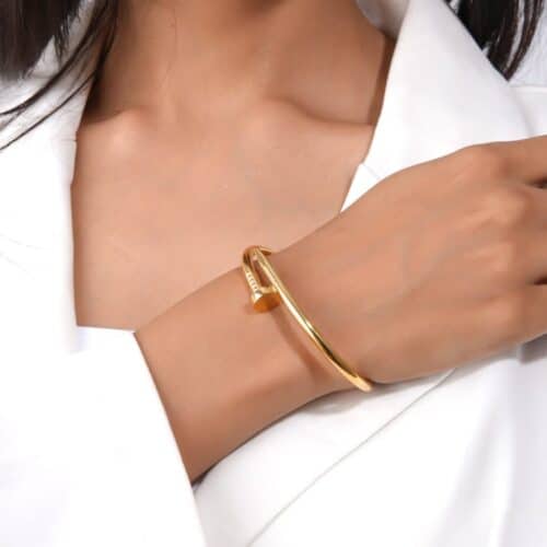 NAIL BRACELET-18k Gold Plated