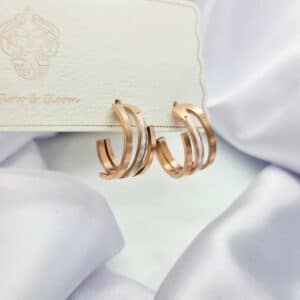 Rose Gold Cuff Earrings