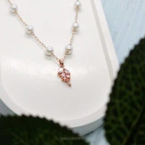 Pearl Leaf Necklace