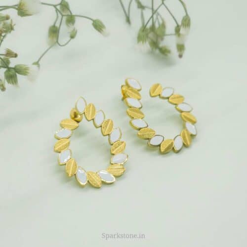 GOLDEN LEAF EARRINGS | 18K GOLD PLATED