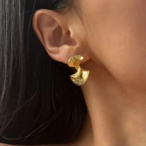 Twisted Earrings _ 18k Gold Plated