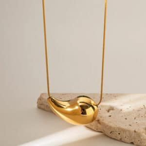 Tear Drop Necklace _ 18k gold plated