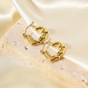 Twisted Heart Earrings