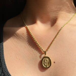 Sunflower Necklace | 18K Gold Plated Floral Necklace