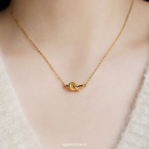 Forever Knot Necklace - 18k Gold Plated
