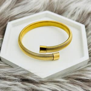 Bold Viper Cuff - 18k Gold Plated