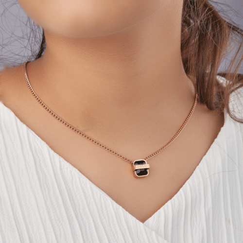 Emerald Love Pendant - RoseGold
