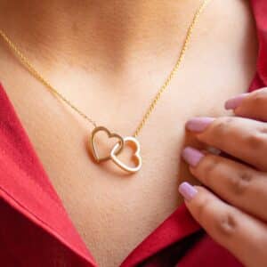 Double Heart Necklace