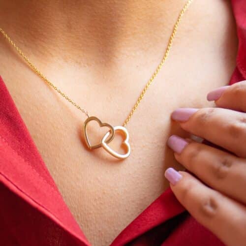 Double Heart Necklace