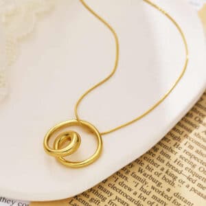 Spiral Necklace - 18k Gold Plated