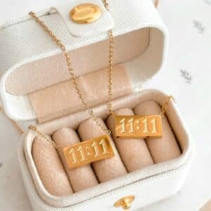 11:11 Necklace – Angel Number Pendant in 18K Gold – Meaningful Gift for Her – Waterproof Minimalist Jewelry