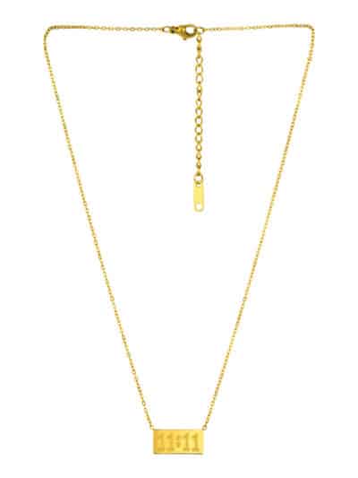 11:11 Necklace – Angel Number Pendant in 18K Gold – Meaningful Gift for Her – Waterproof Minimalist Jewelry - Image 7