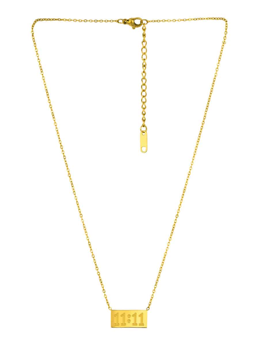 11:11 Necklace – Angel Number Pendant in 18K Gold – Meaningful Gift for Her – Waterproof Minimalist Jewelry - Image 7