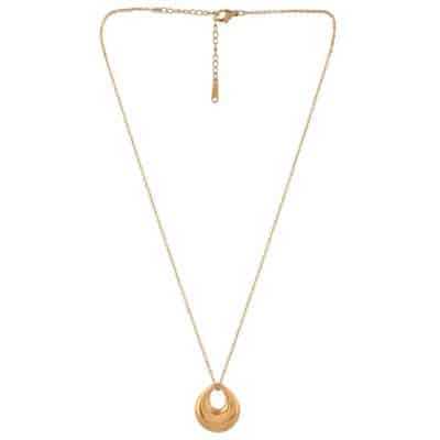 Moonlit Glam Gold Plated Pendant - Image 3