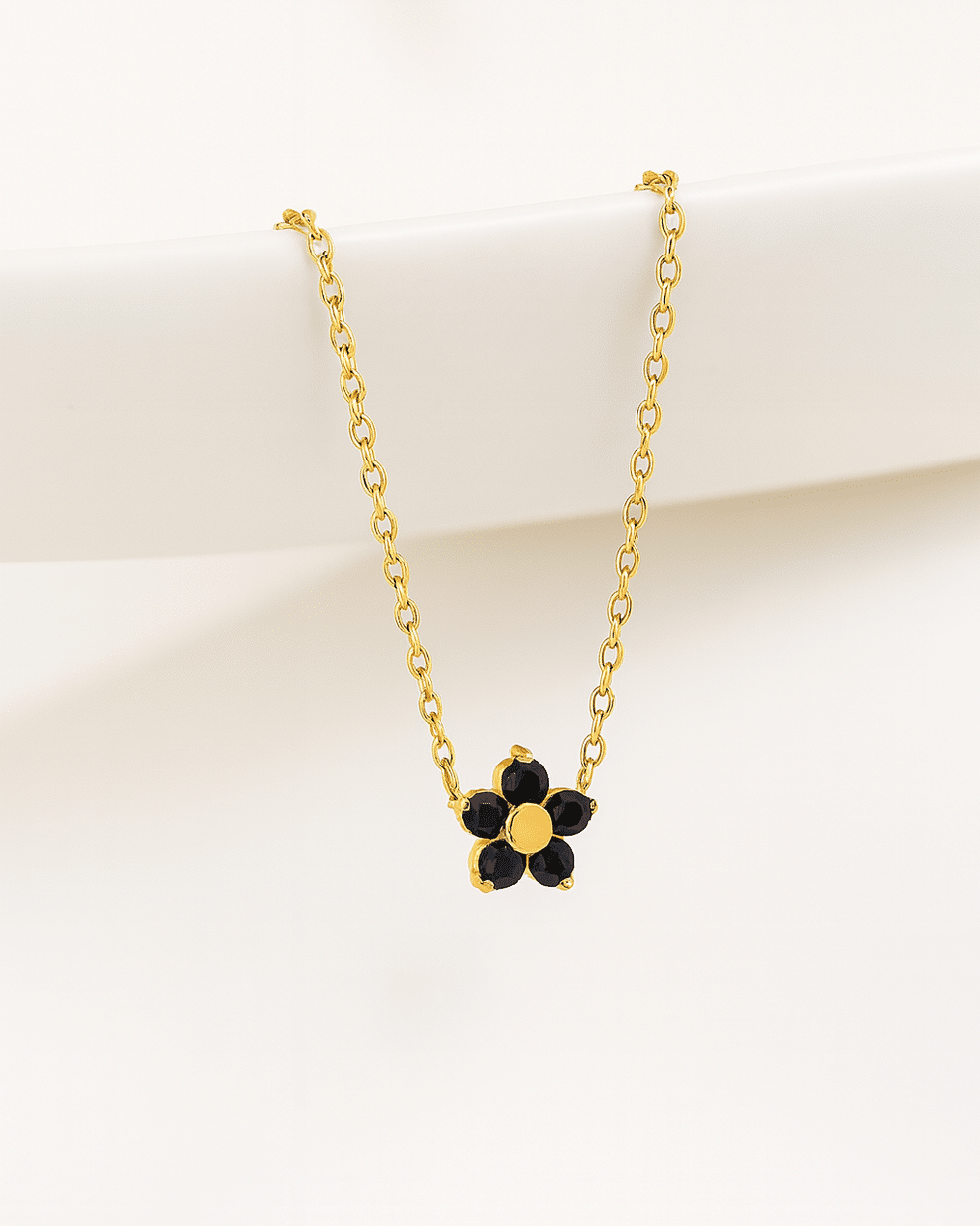 122282.png Noir Bloom Necklace – 18K Gold Plated - Image 1