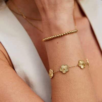 Western Golden Clover Bracelet - for Women - Image 2